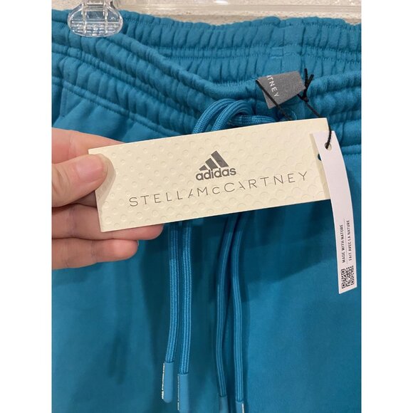 Adidas Stella McCartney Sweatpants Womens Medium Blue Bay aSMC Joggers IB6859 - Picture 5 of 6